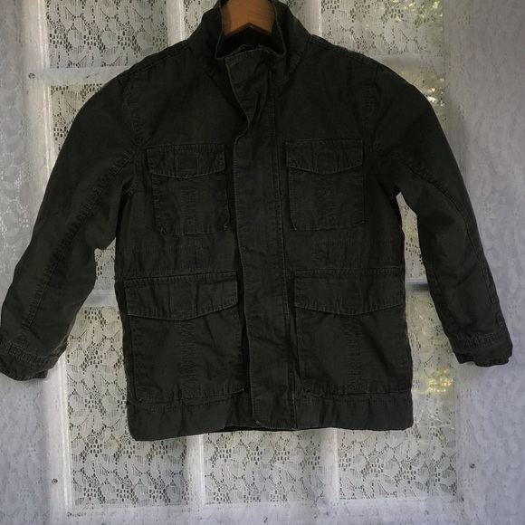 Old Navy XS Girls Army green jacket (lined) - Picture 2 of 7